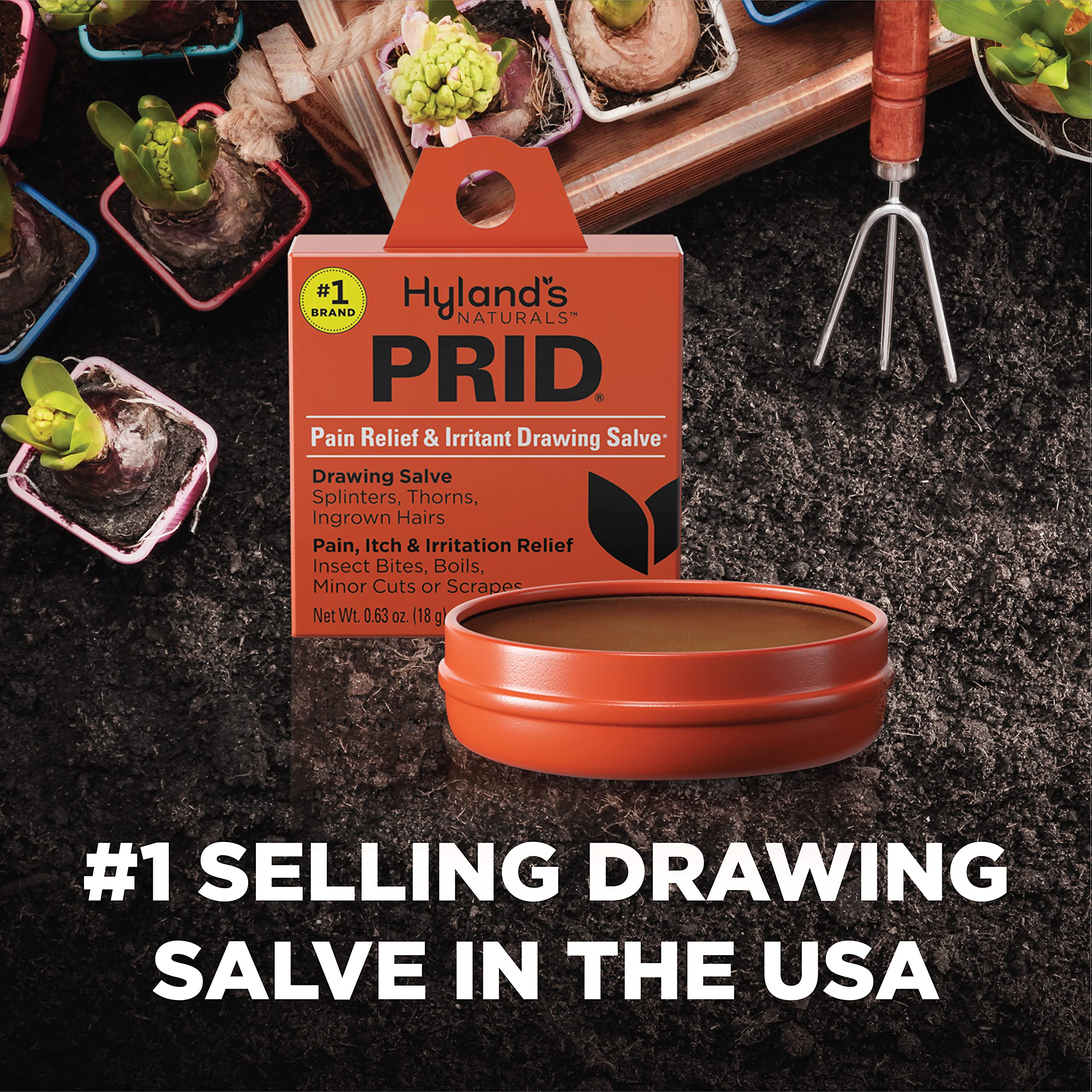 Hyland's PRID Drawing Salve, Topical Skin Irritation Relief, For Splinters, Thorns, Ingrown Hairs, Itch Relief for Bug Bites, Boils, Minor Cuts and Scrapes, 18 Grams - Image 6