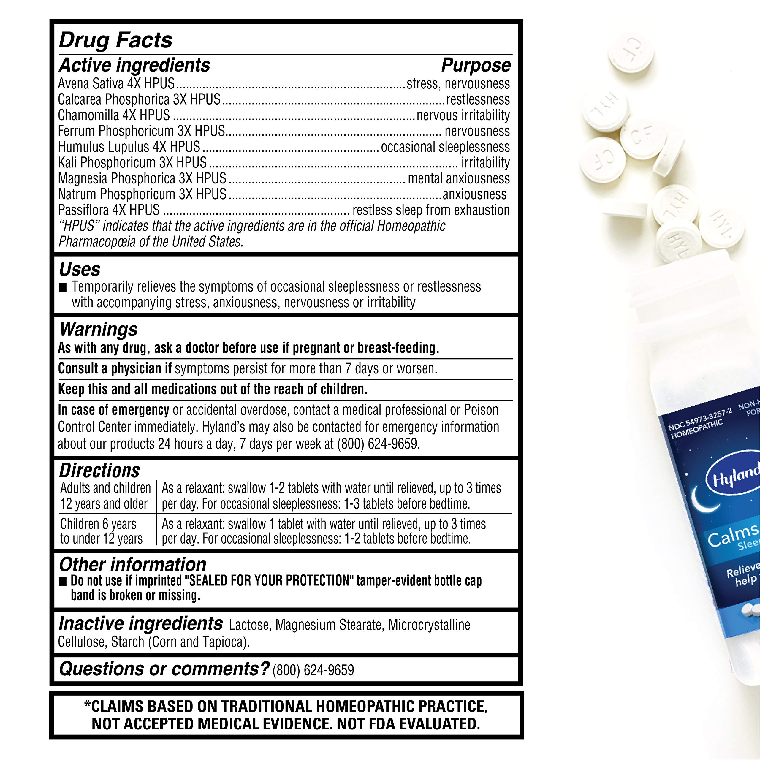 HYLANDS Calms Forte, 50 CT - Image 5